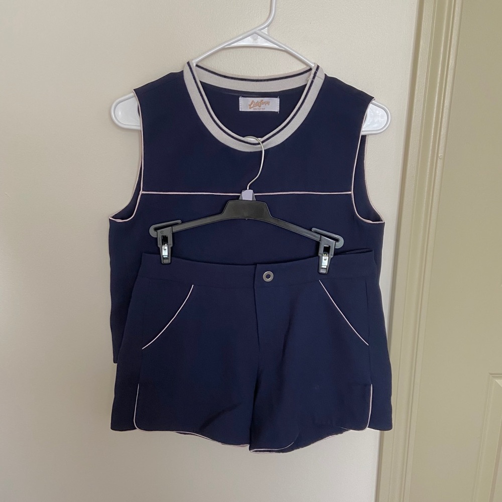 Summer tank ➕ shorts suits